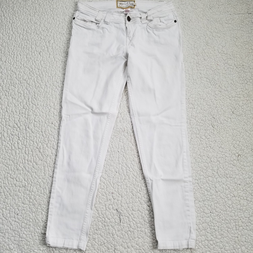 Aventura Crop Jeans Women's 4 White Organic Skinny